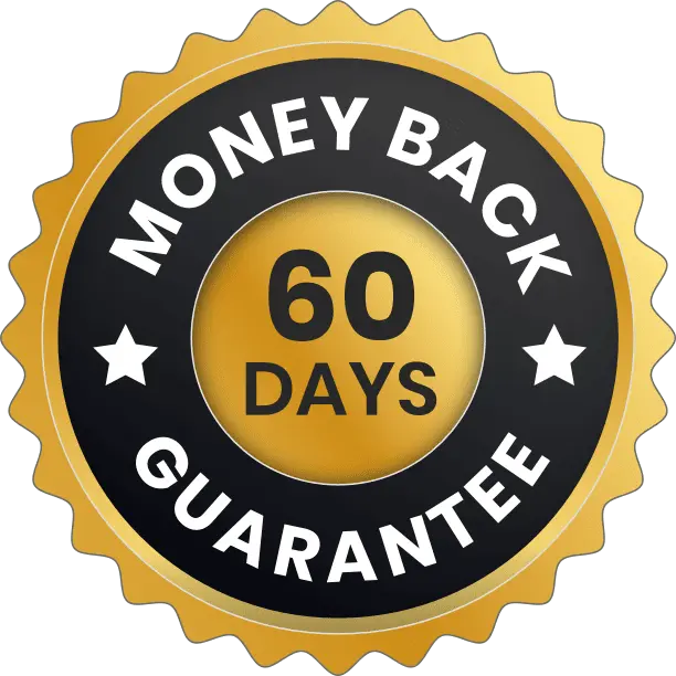LipoJaro Drops 60 day money back guarantee badge